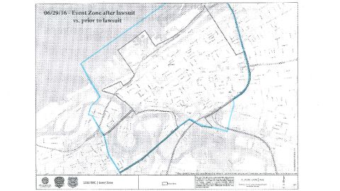 The new "event zone" has been reduced to roughly half its initial size.