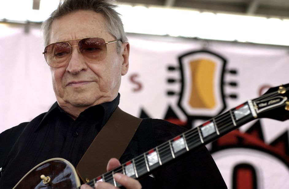 Scotty Moore, a legendary guitarist credited with helping to launch Elvis Presley's career, died at the age of 84 on June 28. Moore is a member of the Rock and Roll Hall of Fame, and he was ranked No. 29 on Rolling Stone's list of the 100 greatest guitarists.