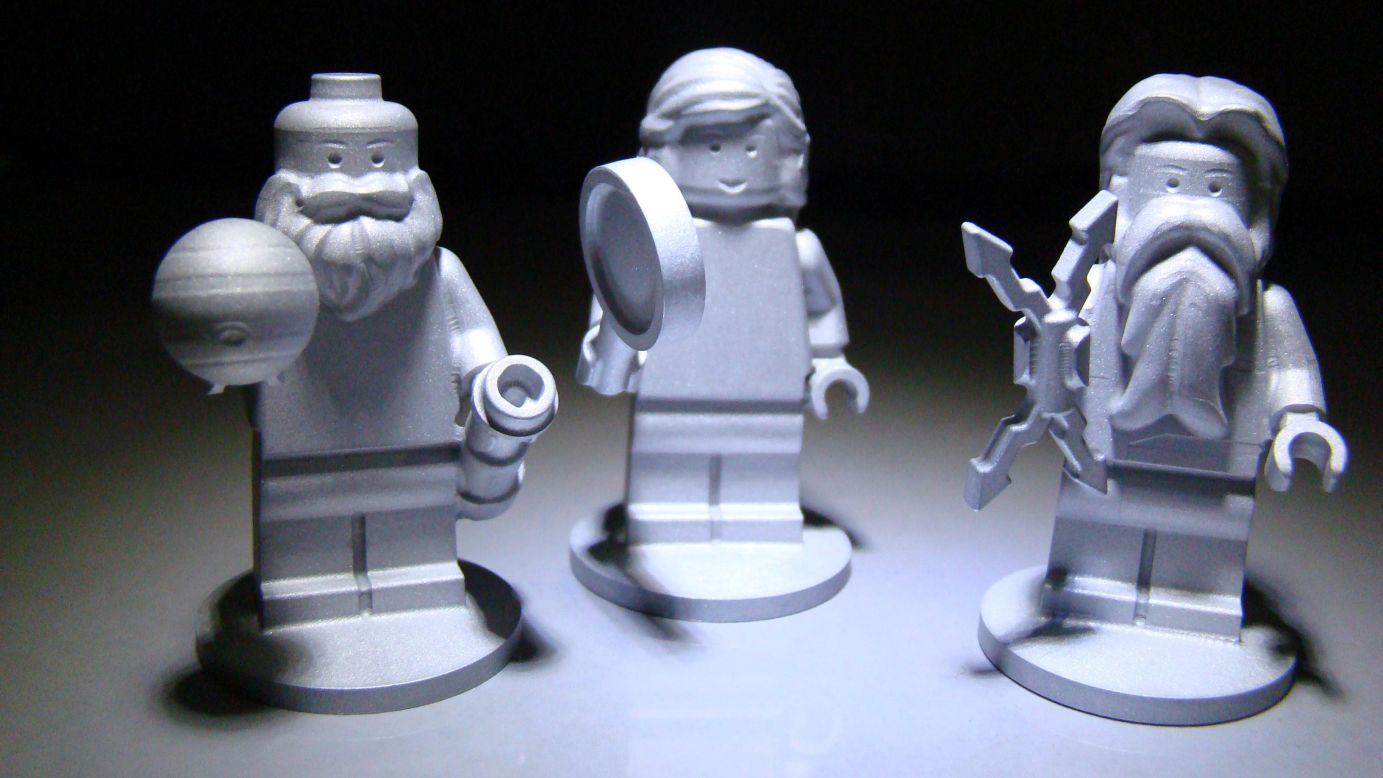 Three Lego figurines are flying aboard the Juno spacecraft. They represent the Roman god Jupiter; his wife, Juno; and Galileo Galilei, the scientist who discovered Jupiter's four largest moons on January 7, 1610.