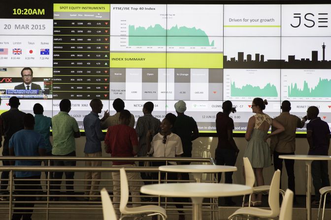 South Africa has close financial ties with the UK, with many companies listed on both the London and Johannesburg stock exchanges, making them vulnerable to turbulence in Britain. 