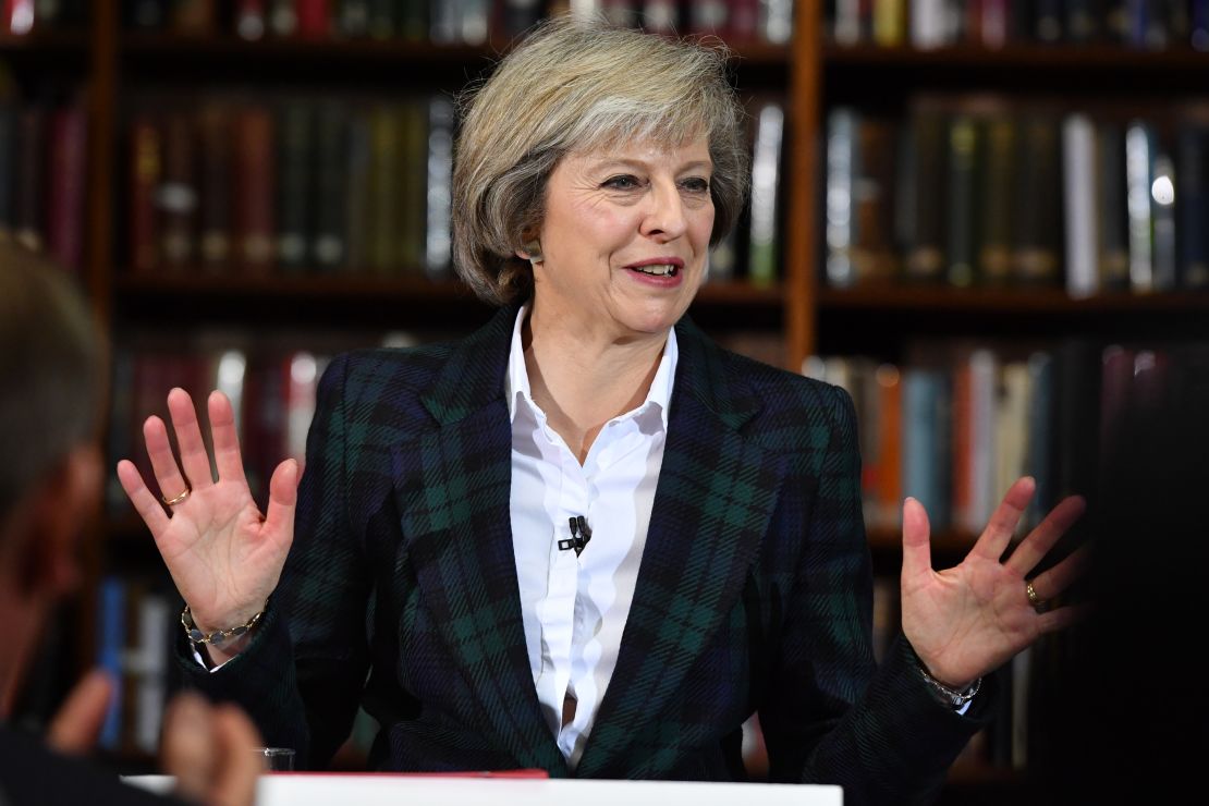 British Home Secretary Theresa May launches her bid to become the next Conservative leader.