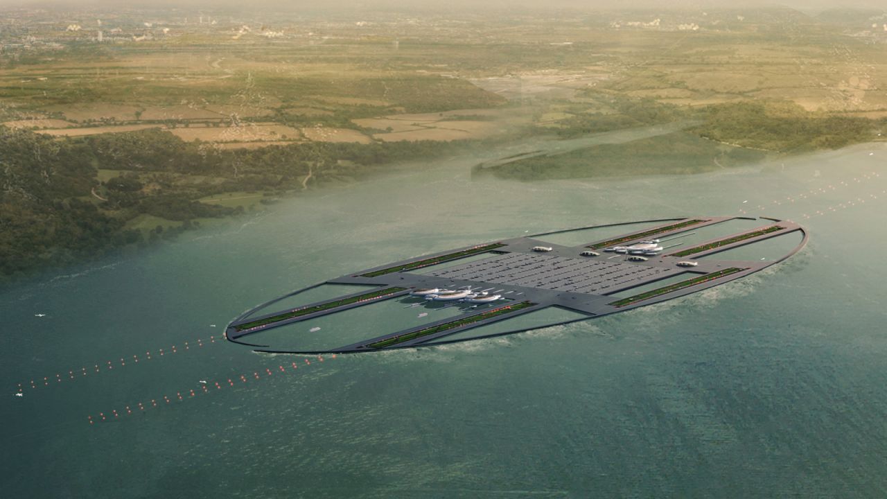 The scheme, put forward by architecture firm Gensler and Thames Estuary Research and Development (Testrad), would cost nearly $63 billion. 