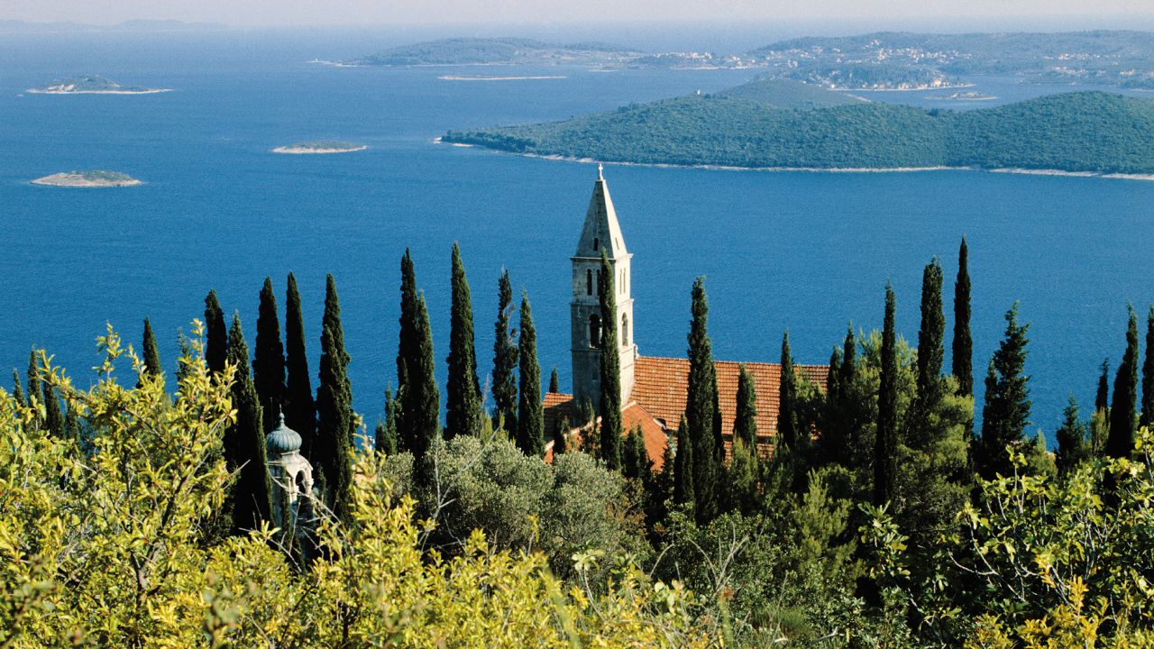 Our Lady of Angels is a monastery found in a dense pine and cypress wood overseeing the shore of Orebic. The town was also a settlement for sailors and captains who built extravagant Baroque-style homes.