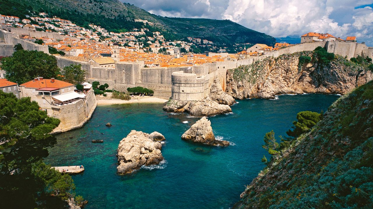 The famous Nautika Restaurant (on the left) has a front-row seat to the setting of King's Landing in "Game of Thrones."