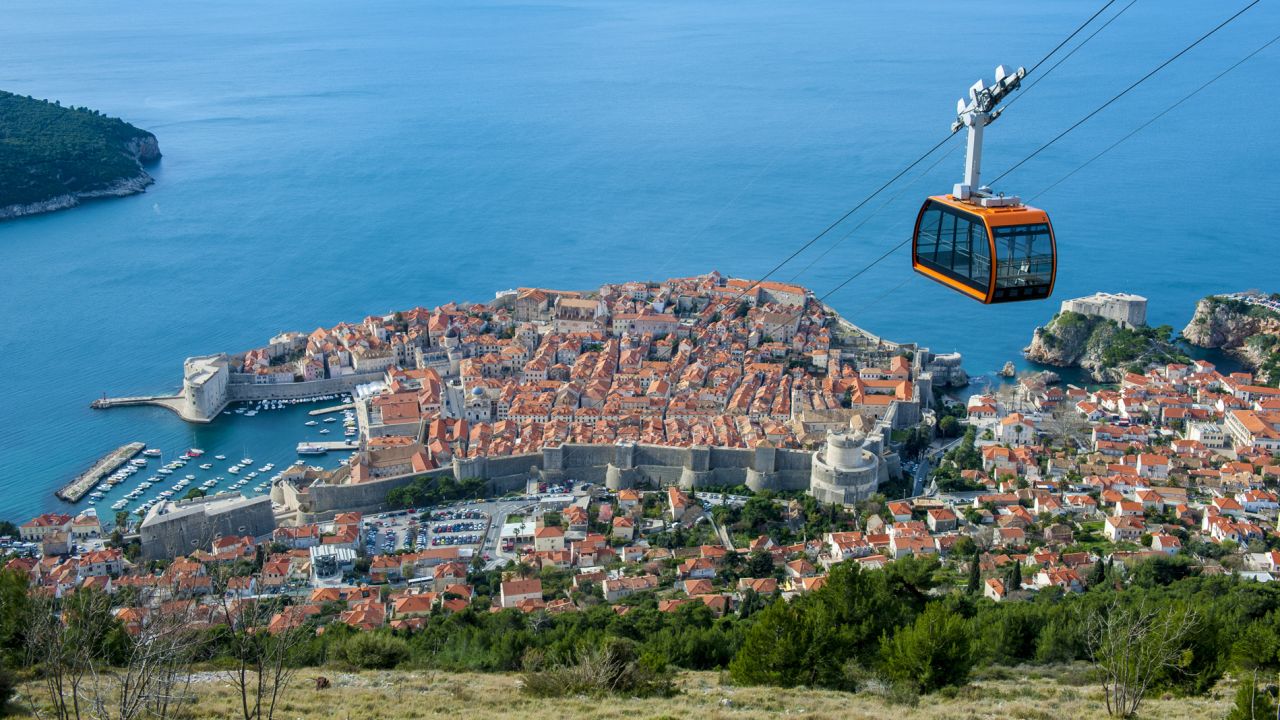 Restaurant Panorama, atop Mount Srd, provides an unobstructed view of Dubrovnik.