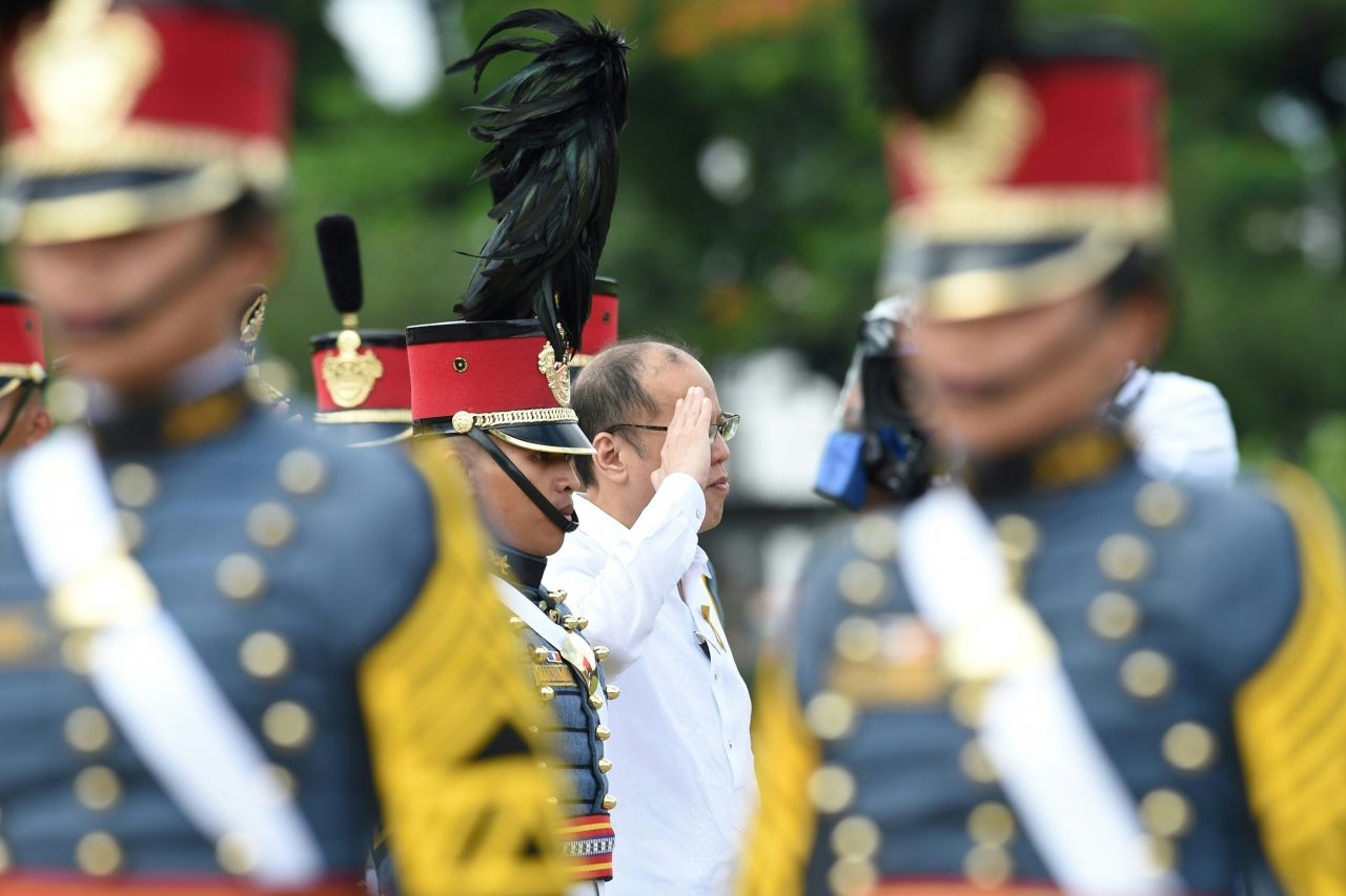 Outgoing Philippines president Benigno Aquino (center), who was elected in 2010 for a six year term, told CNN Philippines he hoped he had left the Filipino population<a href="http://cnnphilippines.com/life/culture/politics/2016/05/12/pnoy-presidency.html" target="_blank" target="_blank"> feeling empowered</a>.