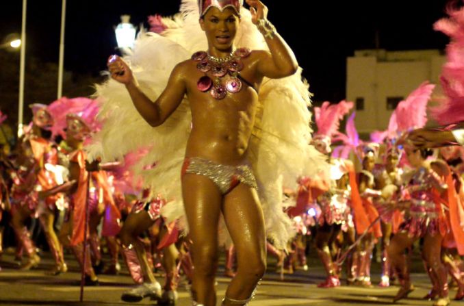 The transgender community make up only a portion of the carnival's throng, but their input can also be felt elsewhere. Andrade brings together local children to perform at the carnival, and her lieutenants Elvis and Edinha help with the costumes for myriad performers.