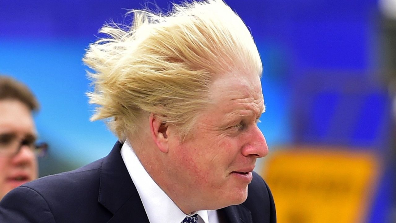 LONDON, ENGLAND - MAY 5:  London mayor Boris Johnson arrives to speak at a Conservative Party election rally in Hendon on May 5, 2015 in Twickenham, London. Britain will go to the polls in a national election in just two days time. (Photo by Toby Melville - WPA Pool /Getty Images)