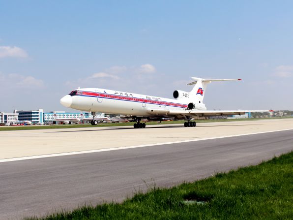 Another aviation highlight: this Russian-made Air Koryo Tupolev Tu-154. The three-engined, T-tail aircraft flew for the first time in 1968. It became one of the most successful Russian airliners ever produced and Air Koryo's first jetliner.