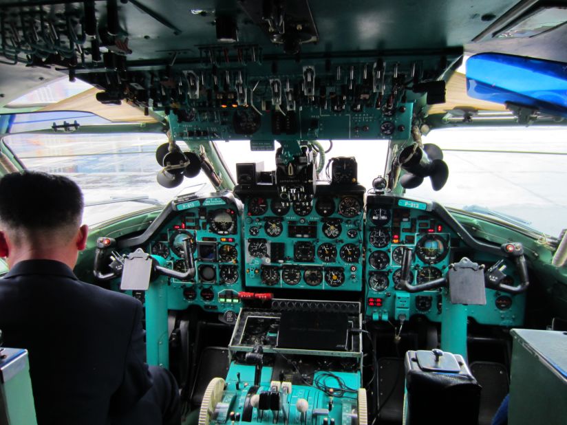 The 134's cockpit was incredibly well-kept, despite its age.