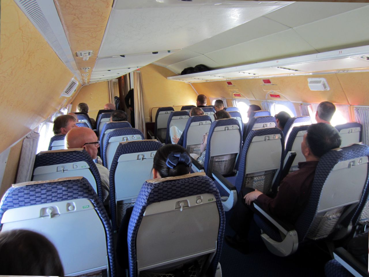 The 18's cabin was not only wide and comfortable, but the seat pitch on every row was more than generous. 