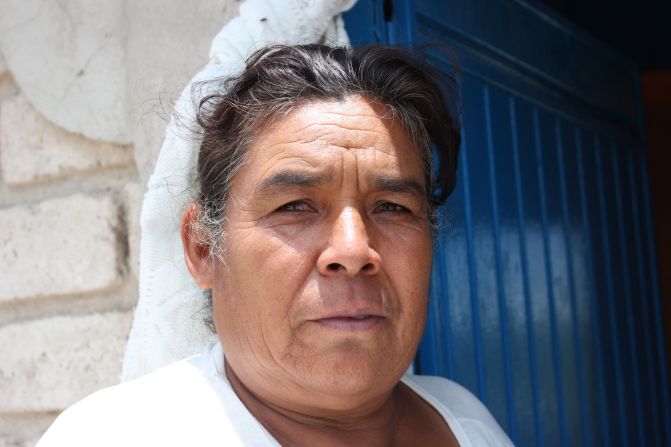 Rosalina Cruz Tapia, 54, doesn't receive money from the U.S. She cleans homes to make a living and hopes to eventually make it to the U.S. to work and earn more. 
