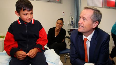 Labor leader Bill Shorten campaigning on July 1.