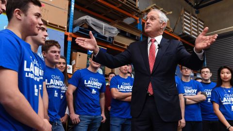 Prime Minister Malcolm Turnbull on the last day of the campaign.
