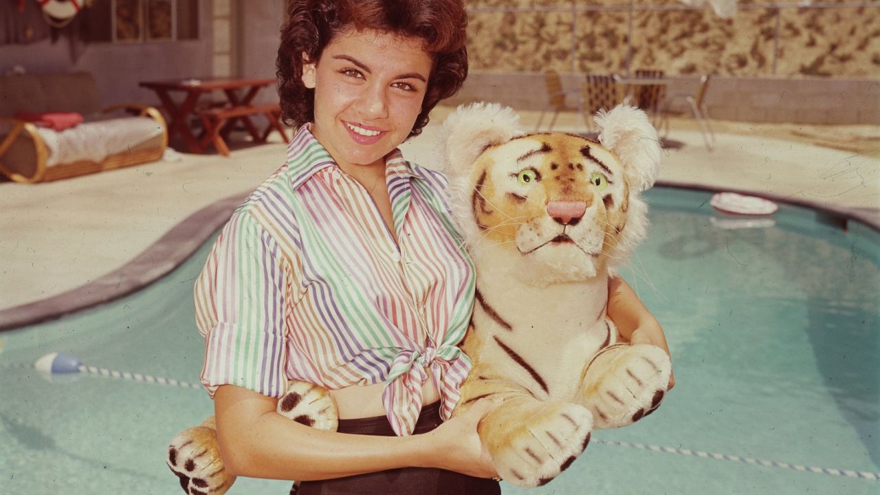 Portrait of American actor and Mickey Mouseketeer Annette Funicello, circa 1955.