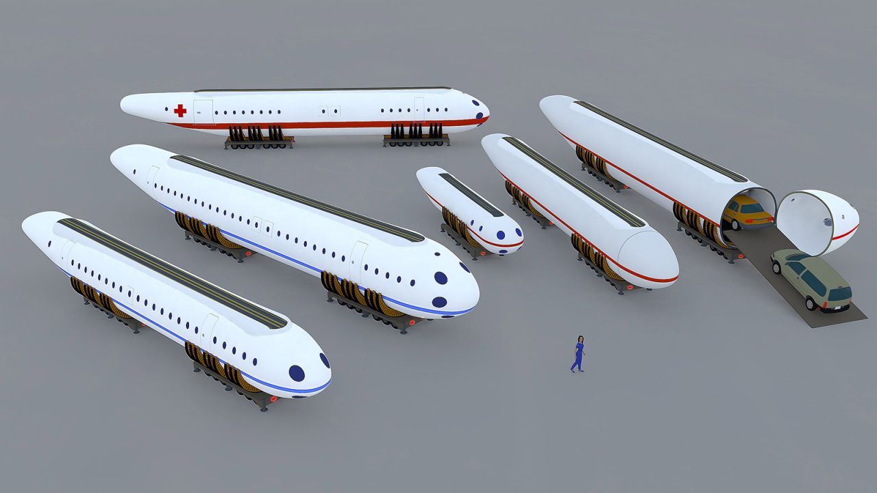 <strong>Quick turnarounds: </strong>Clip-Air's designers say their concept could speed up aircraft turnarounds on the ground, since the plane would only need a change of module before taking off again.