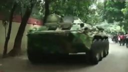Bangladesh Dhaka Military Vehicle July 1