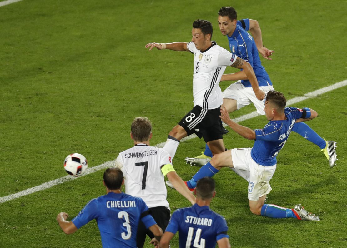 Mesuit Ozil fired Germany ahead in the second half.