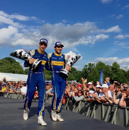 It was Buemi who prevailed to take the Formula E world title 155 points to di Grassi's 153. 