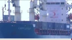turkish aid ship docks in israel liebermann_00000405.jpg