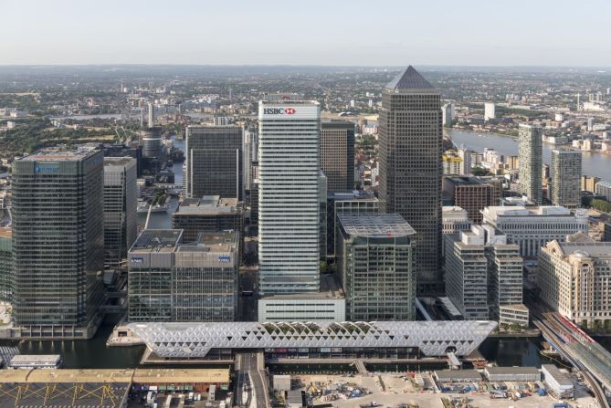 The sleek Crossrail Place by  Foster + Partners will soon reside beneath the towers of bustling Canary Wharf in London. The railway station will look to see off competition at the WAF in the Future Buildings and Mixed Use categories. 