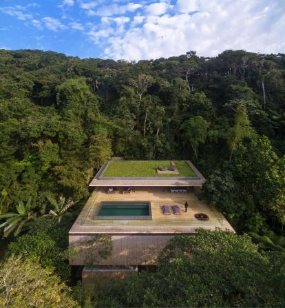 With a swimming pool on the roof and stunning natural surroundings, the Jungle House by MK 27 Studios is a contender for the House award in Completed Buildings.
