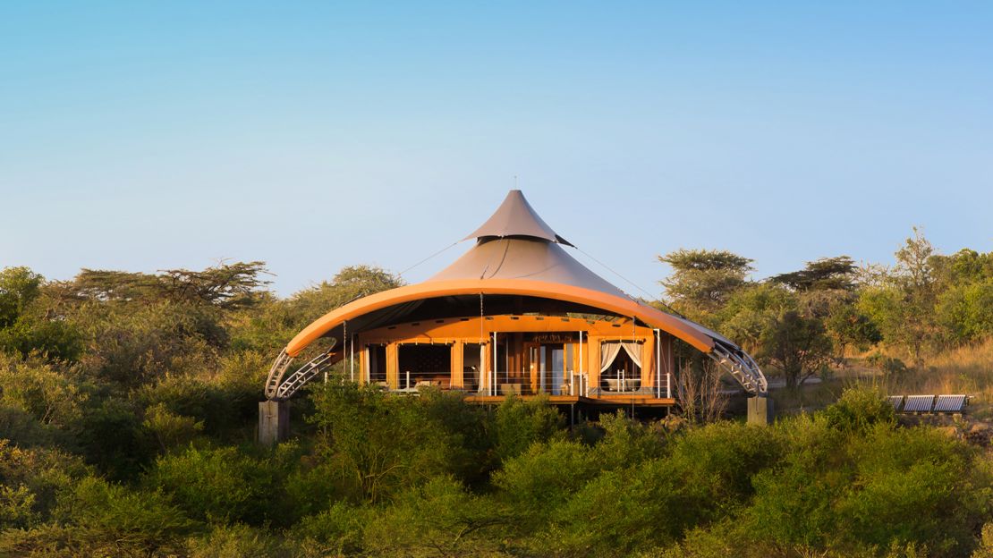 The accommodation at Mahali Mzuri was designed by Nairobi-based Jan Allen. 