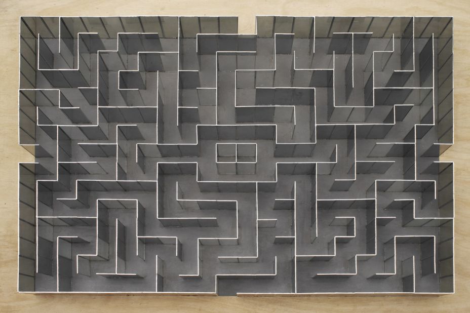 The maze from the Overlook Hotel goes industrial with Gavin Turk's "The Shining," throwing mirrored surfaces into the mix to increase the sense of confusion and discomfort.