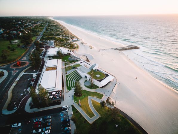"City Beach Surf Club is located on a breathtaking coastline. Clear blue water matched by stunning skies. The architecture of clean lines responds to the characteristics of the breathtaking coastline," says James Christou, the architect who lead the club's design and managing director of Christou Design Group. 