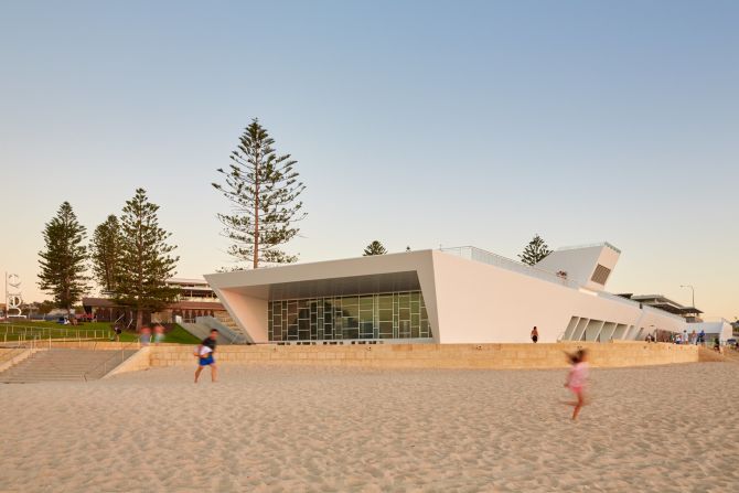 City Beach Surf Life Saving Club in Perth, Australia, designed by Christou Design Group, won a 2016 Western Australian Architecture award. 