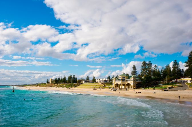 This beautiful clubhouse, on Cottesloe Beach in Perth, was established in 1909 and is Western Australia's oldest surf life saving club. 