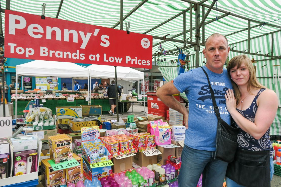 "If we stayed in the EU eventually we'd just become a federal state," said Graeme Gibbons, pictured with daughter Alice.