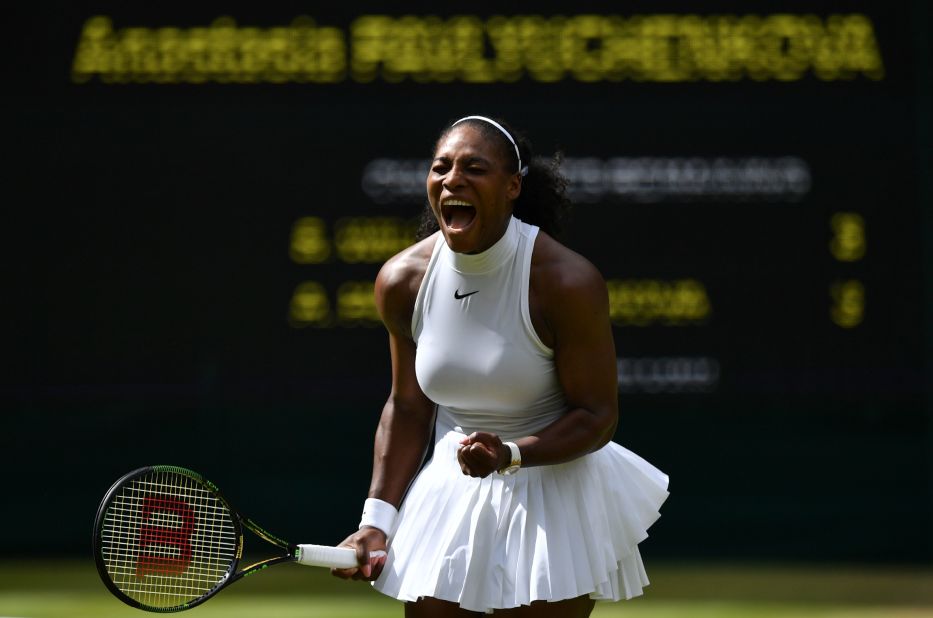 Defending champion Serena Williams beat  Anastasia Pavlyuchenkova 6-4 6-4 in her quarterfinal.