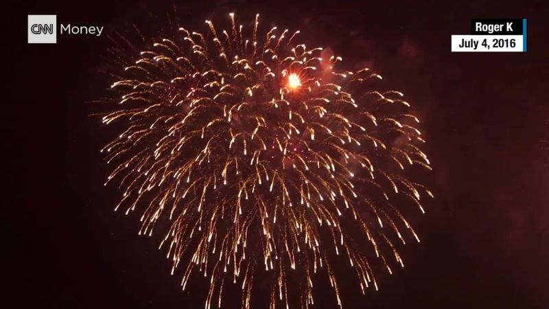 Drone footage best sale of fireworks