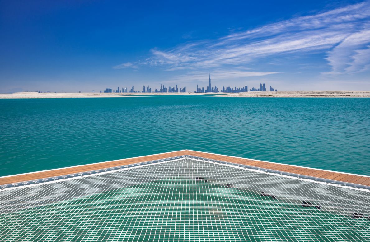 Stretching across three levels, Floating Seahorse villas include two underwater bedrooms, an outdoor sun deck, and a rooftop with a glass-bottom Jacuzzi. Around 50 floating abodes will be ready to welcome guests at the end of this year, with a total of 131 villas expected by the end of 2017. 