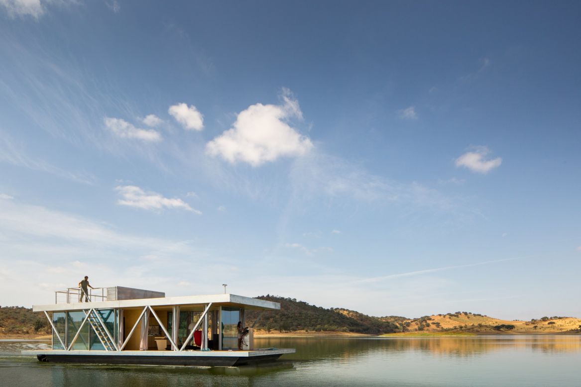 This floating abode is all about sustainable, mobile living -- anywhere in the world. From the designers of Friday SA, a Portuguese design and engineering firm, Floatwing was built to travel and its modular design can be broken down and transported in two or three shipping containers. You can anchor where you wish, or motor around at a speed of up to 3 knots.