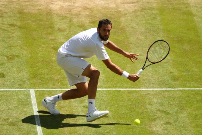 Big-serving world No.13 Cilic looked strong, hitting a number of impressive winners.   