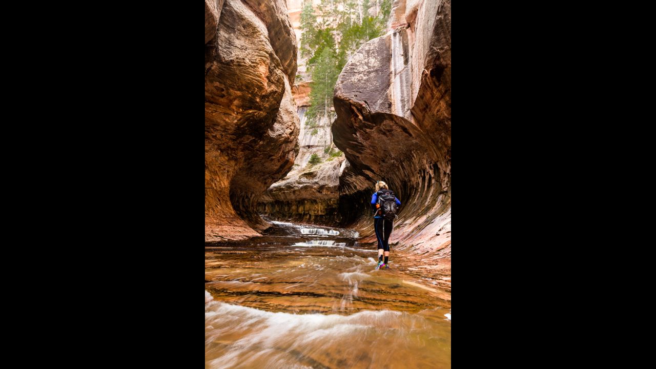 Another strenuous hike takes adventurers through <a href="https://www.nps.gov/zion/planyourvisit/thesubway.htm" target="_blank" target="_blank">The Subway</a> (a narrow canyon carved by the waters of the Left Fork of North Creek). The nine-mile round trip from the bottom up doesn't involve the rappelling skills required to go from the top down. Permits are required in either direction.
