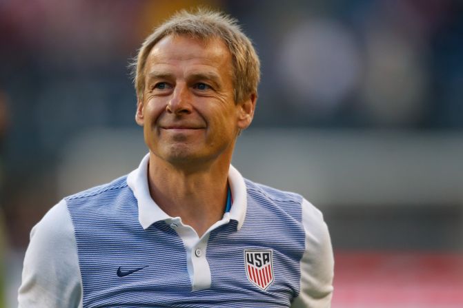 The German was all smiles after leading the U.S. to the semifinals of the 2016 Copa America on home soil, before losing to Argentina.