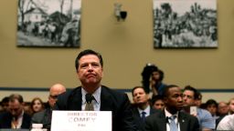 FBI Director James Comey testifies during a hearing before House Oversight and Government Reform Committee July 7, 2016 on Capitol Hill in Washington, DC.