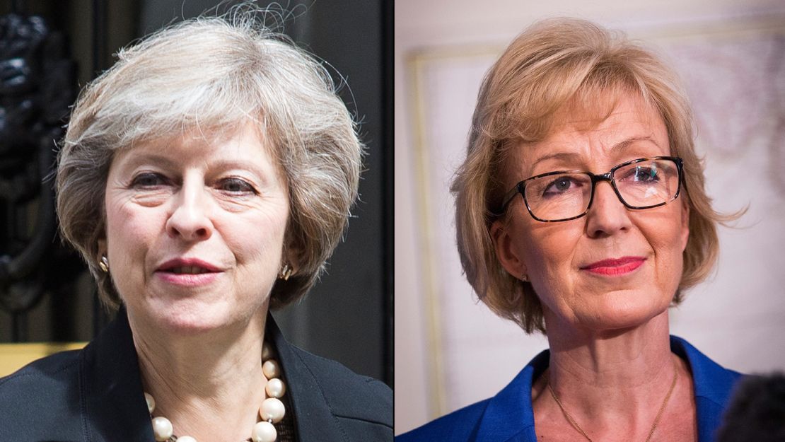 Conservative MPs Theresa May, left, and Andrea Leadsom will vie to be Britain's next PM.