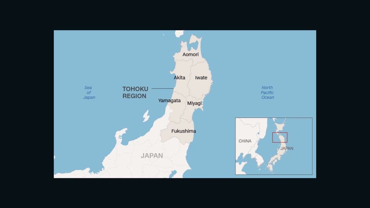 Tohoku map