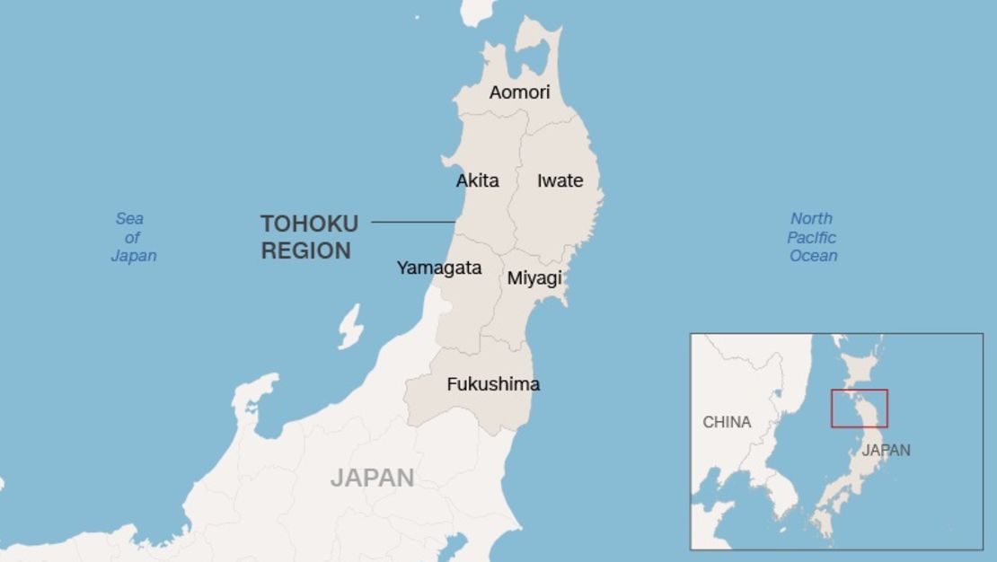 Tohoku map