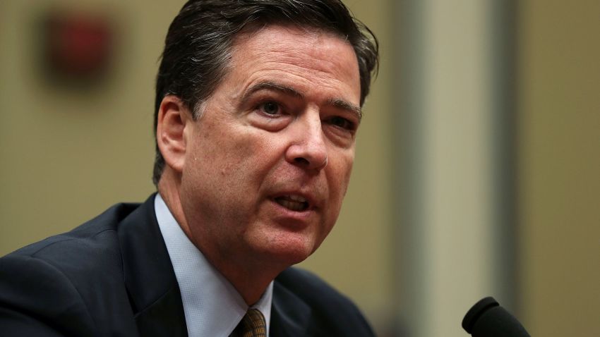 FBI Director James Comey testifies during a hearing before House Oversight and Government Reform Committee on July 7, 2016.