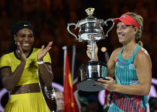 The German won her first slam in January, beating the six-time Melbourne champion. As Serena chases Steffi Graf's <a href="index.php?page=&url=http%3A%2F%2Fedition.cnn.com%2F2016%2F04%2F20%2Ftennis%2Ffrench-open-arantxa-sanchez-vicario%2F">record</a>, can Kerber do it again?  