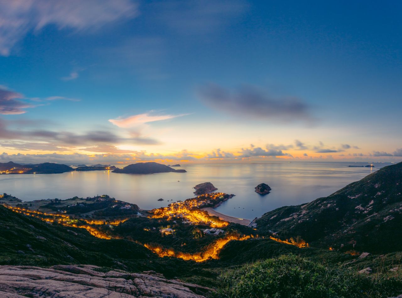 <strong>Shek O village: </strong>The beachside village of Shek O, as seen here from Dragon's Back, is located just south of Big Wave Bay, Hong Kong's surfing jewel.