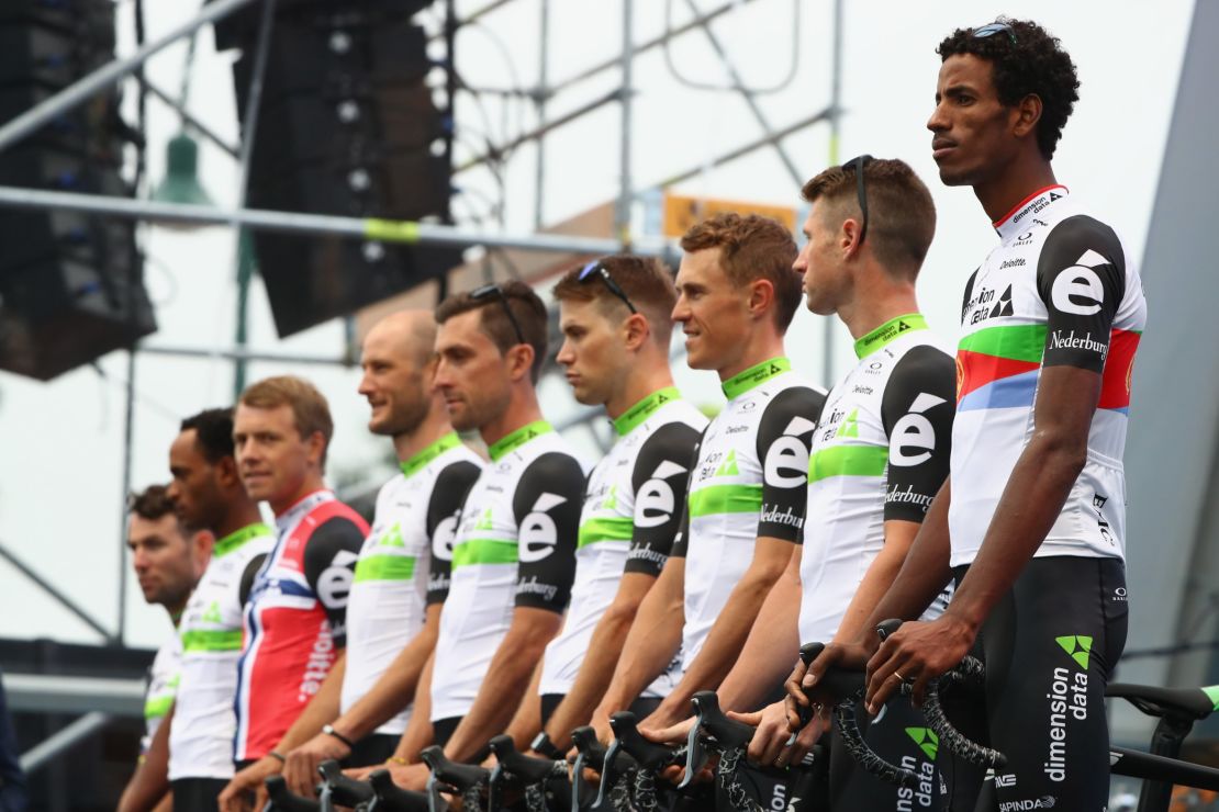 Team Dimension Data lining up in France in June this year.