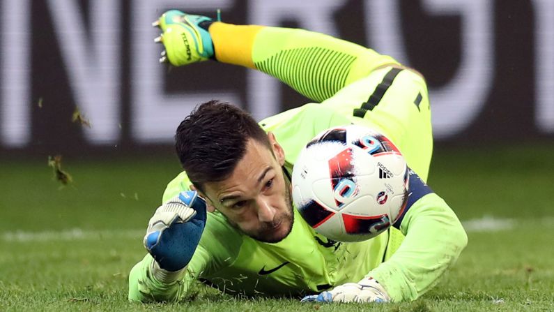 Lloris made several big saves for the French team.