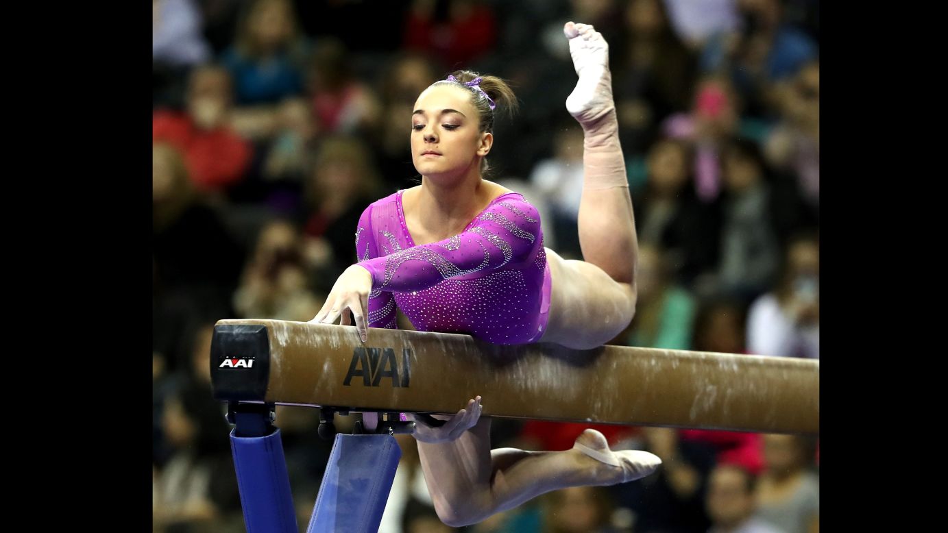 Maggie Nichols was second in the all-around at the American Cup in March.