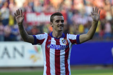 Griezmann joined Spanish champion Atletico Madrid ahead of the 2014-15 season in a $33 million deal.  He scored 25 goals as Atletico finished third in La Liga.